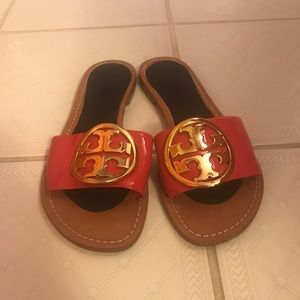 tori burch slide on sandals